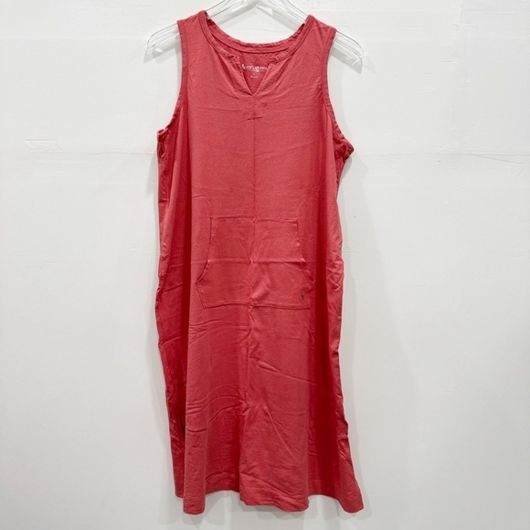 Ugg Koolaburra Cotton Rayon Midi Tank Dress Notched Neckline Large - Picture 1 of 9